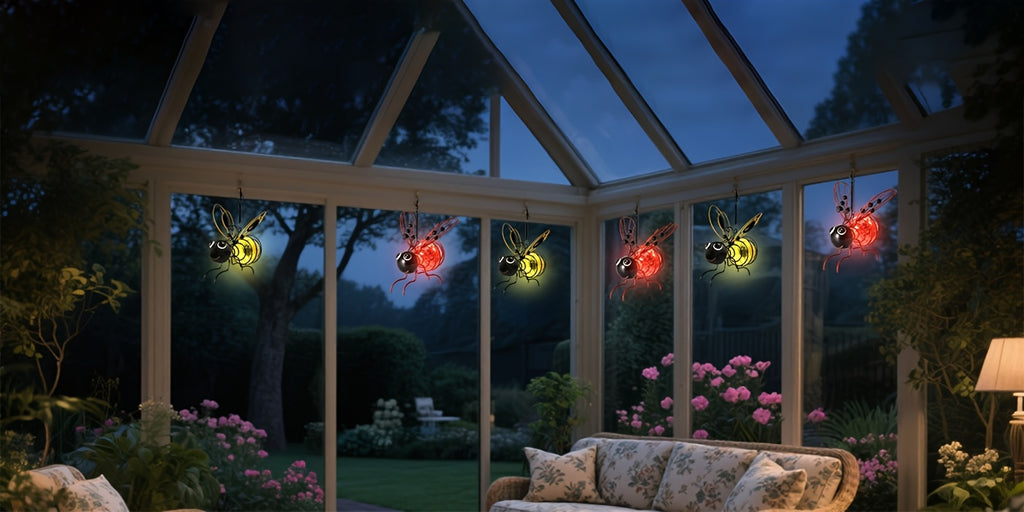 1pc Bees Light LED Decorative Hanging Atmosphere for Indoor Decoration in Living Room, Bedroom, and Study - Warm Lighting for Weddings, Parties, and Festive Celebrations