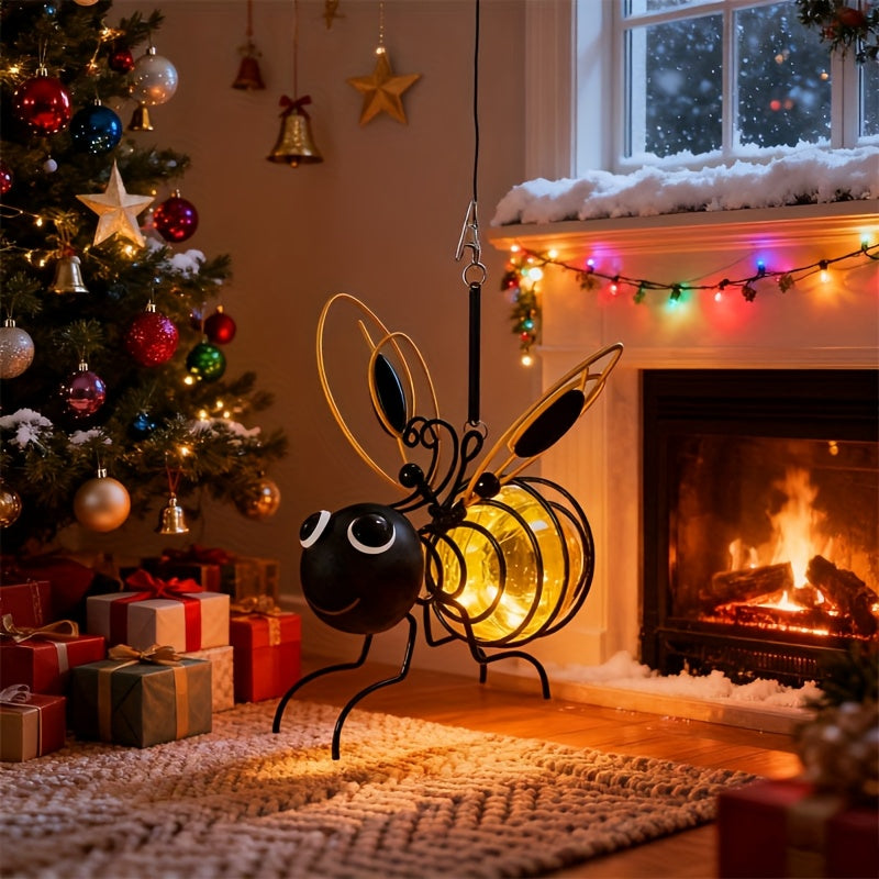 1pc Bees Light LED Decorative Hanging Atmosphere for Indoor Decoration in Living Room, Bedroom, and Study - Warm Lighting for Weddings, Parties, and Festive Celebrations