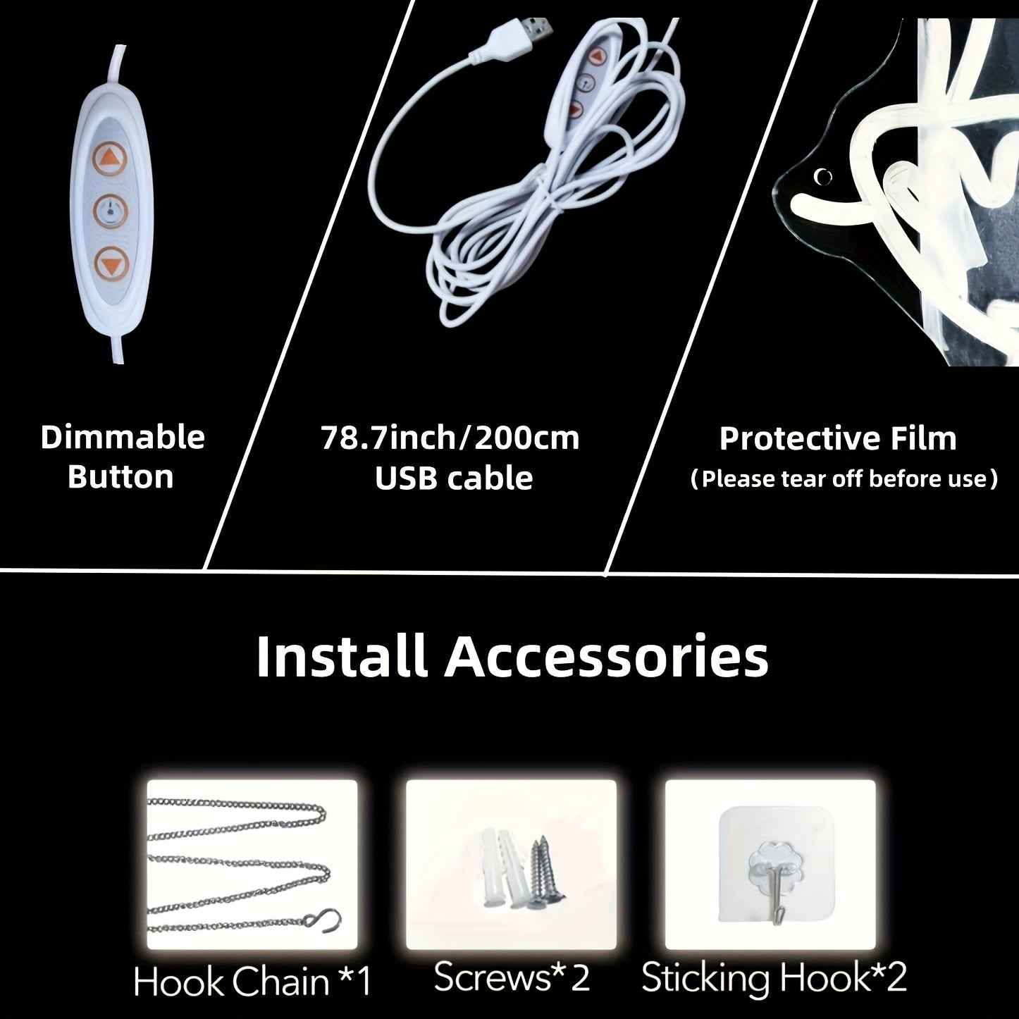 FOMZZE Cute Bee Neon Sign, USB Dimmable LED Light Up Sign, Creative Aesthetic Room Decor, with USB Light Compatible with Laptop, for Bedroom, Home Party, Birthday Gift, Wall Decor