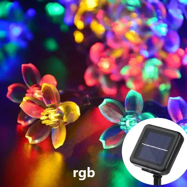 Solar LED String Bees Light for Outdoor Holiday Party, Garden, Tree, Fence, Balcony, Christmas, and Wedding Decoration
