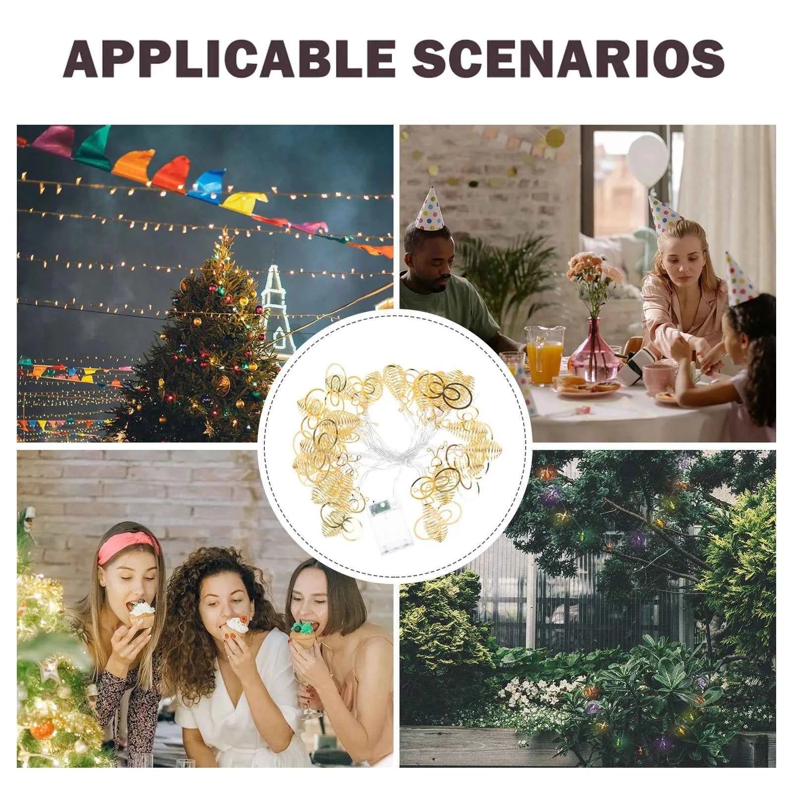 1Pcs Christmas LED Honey Bee String Lights Outdoor Garden Lamp Decorative Light String for Party Festival Decorative Light