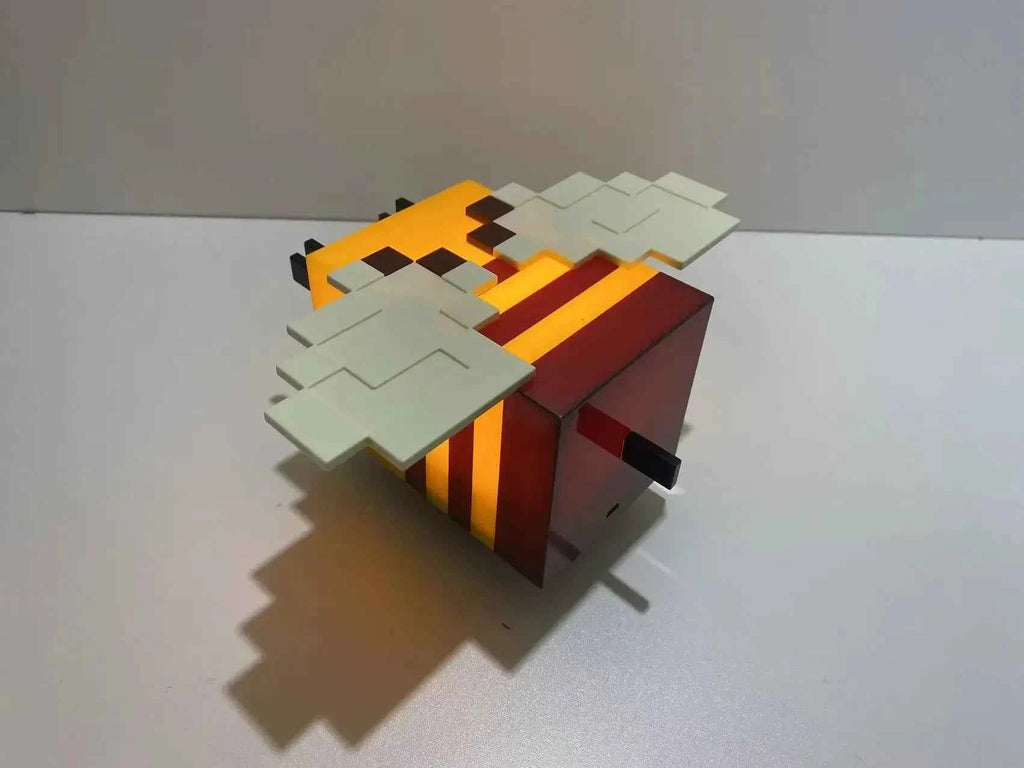sLED Toy Creative Bee Night Light MC Model Room Home Atmosphere Luminous Table Lamp Children's Gift