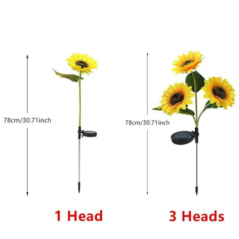 11111111 Bees Light - Solar Sunflower LED Light, Garden & Yard Decor
