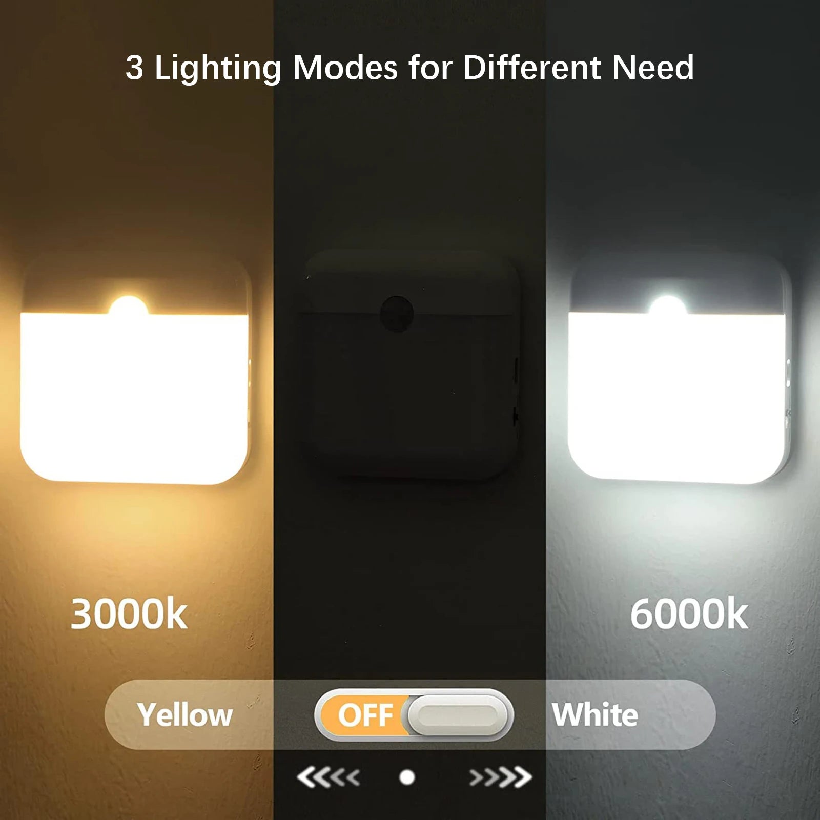 111111 Bees Light | LED Wireless Night Light, Human Motion Sensor Lantern Rechargeable Wall Lamp, for Camping, Summer, Stairs, Closet, Kitchen, Toilet | [[Product type]] Lighting – Bees Light