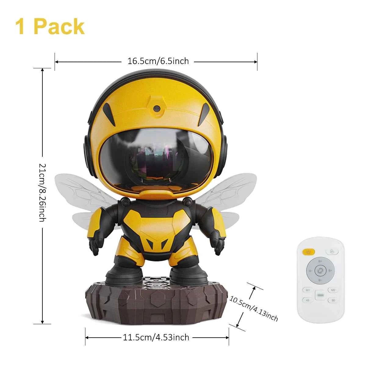 Bee Astronaut Galaxy Projector Star Projector Galaxy Night Light Starry Nebula Ceiling LED Lamp with Timer and Remote Kids Room