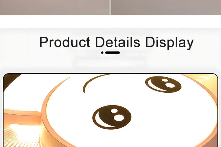 New Children's Room Ceiling Bees Light - Simple Modern Cartoon Rainbow Cloud Bedroom Light with Remote Control