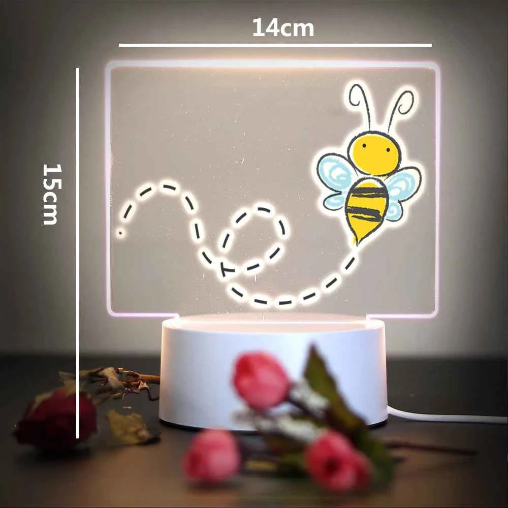 Bees Usb Atmosphere Table Lamp 16 Color Changing Rgb Ambient Lights For Bedroom Festival Home Bedside Gaming Room Decor
