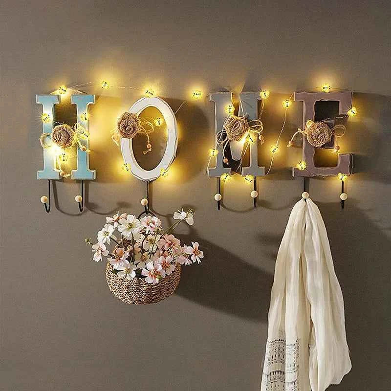 3/1M LED Bee Lights String Battery Powered Outdoor Waterproof Fairy Garland Lamp For Festival Christmas Garden Bedroom Decor
