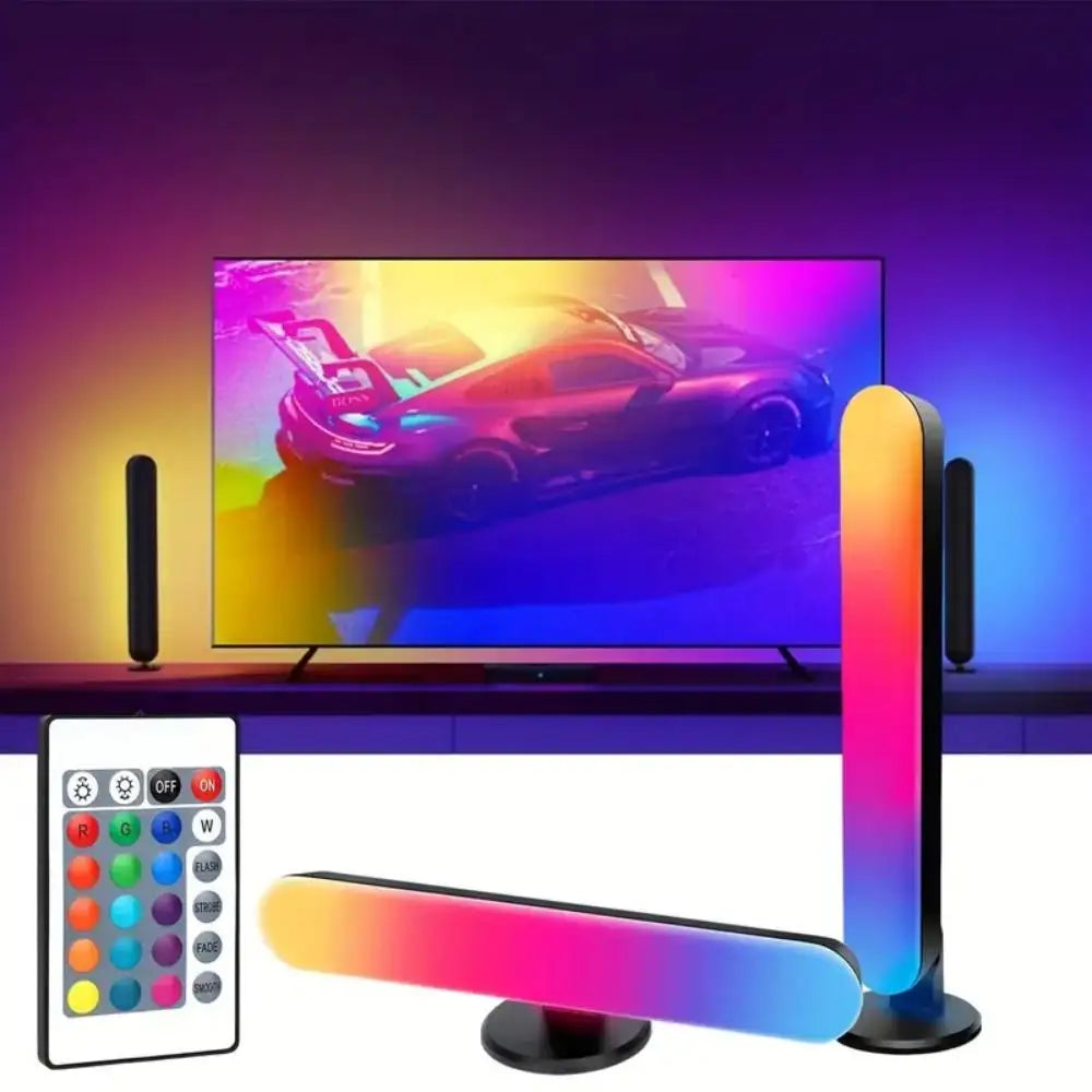 1 Bees Light | USB LED Light Bar RGB Color Changing TV Backlight Remote Symphony Atmosphere Light Strips Music Rhythm Ambient Pickup Lamp Decor | [[Product type]] Lighting – Bees Light