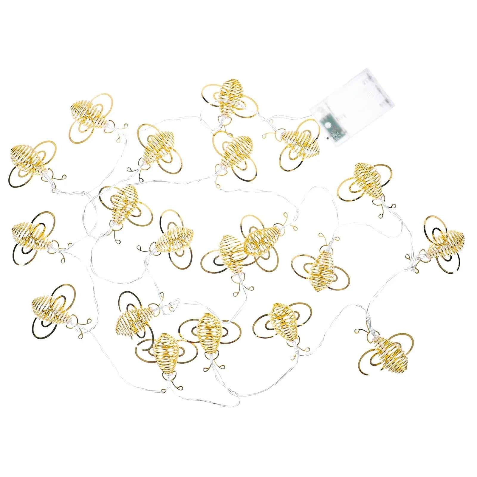 1Pcs Christmas LED Honey Bee String Lights Outdoor Garden Lamp Decorative Light String for Party Festival Decorative Light