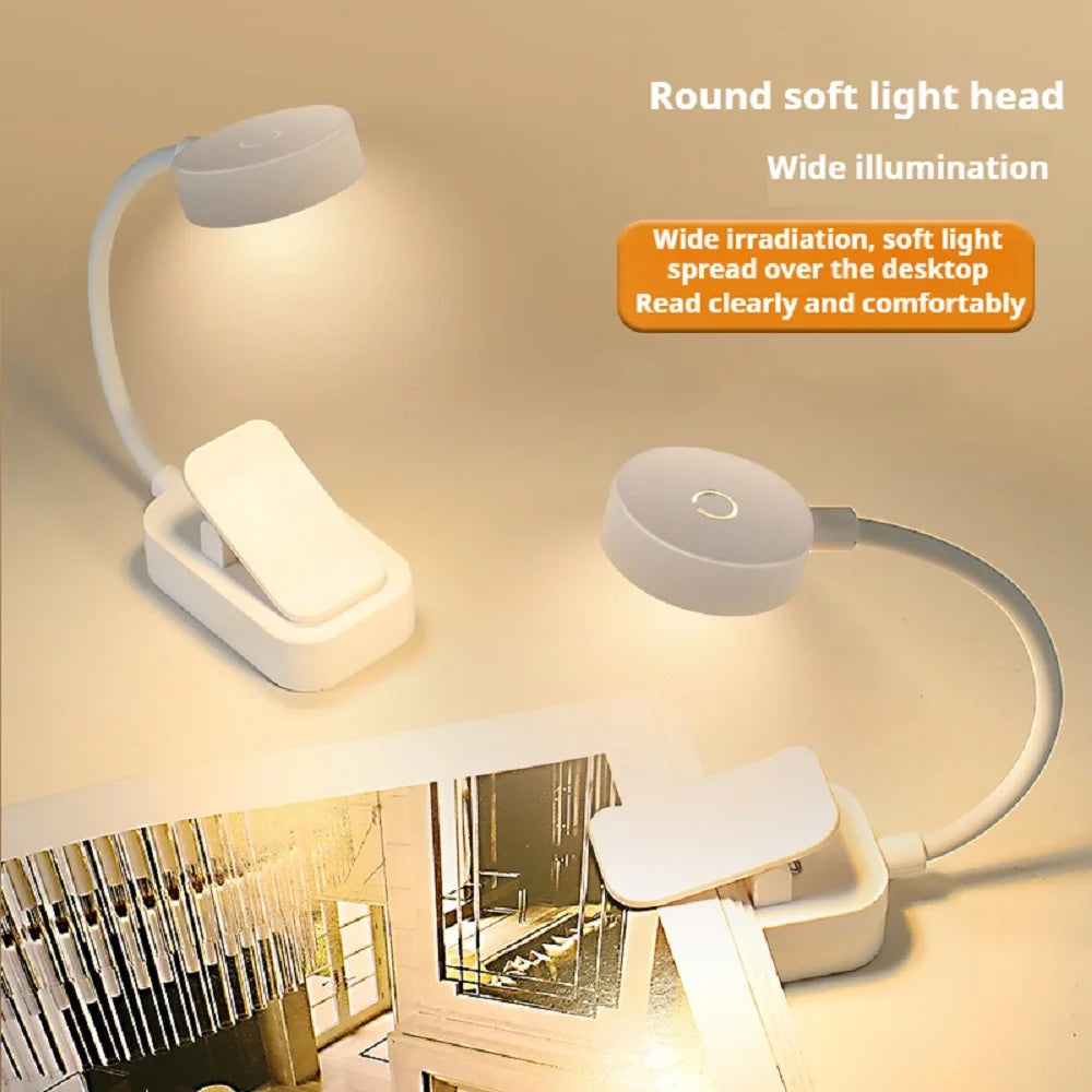 1111111Bees Light | Folding Mini Clip Book Lamp USB Rechargeable LED Night Light, Stepless, Dimmable, Flexible, Bedroom, Reading | [[Product type]] Lighting – Bees Light