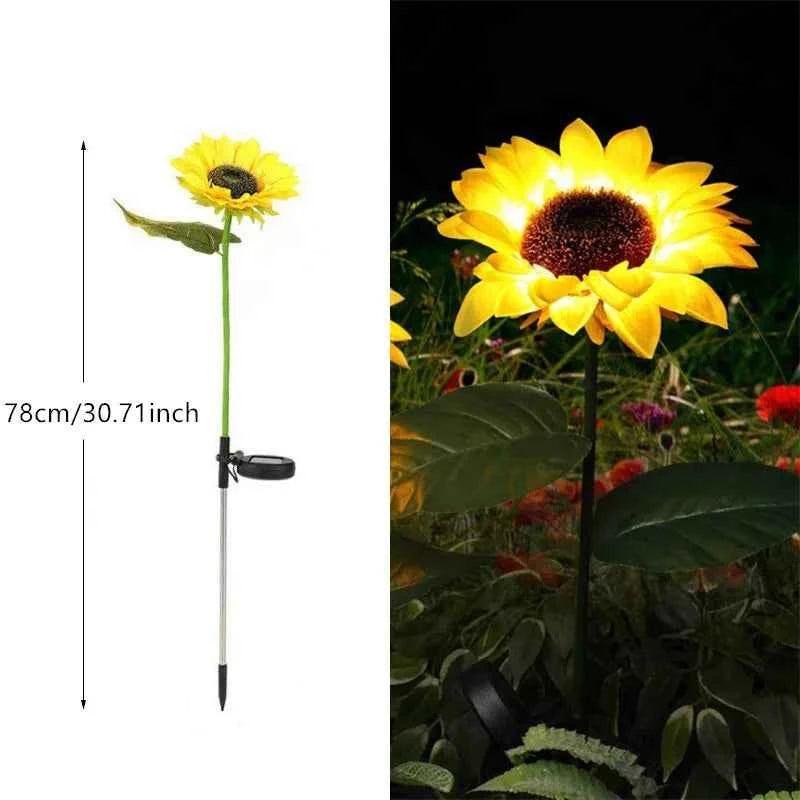 11111111 Bees Light - Solar Sunflower LED Light, Garden & Yard Decor