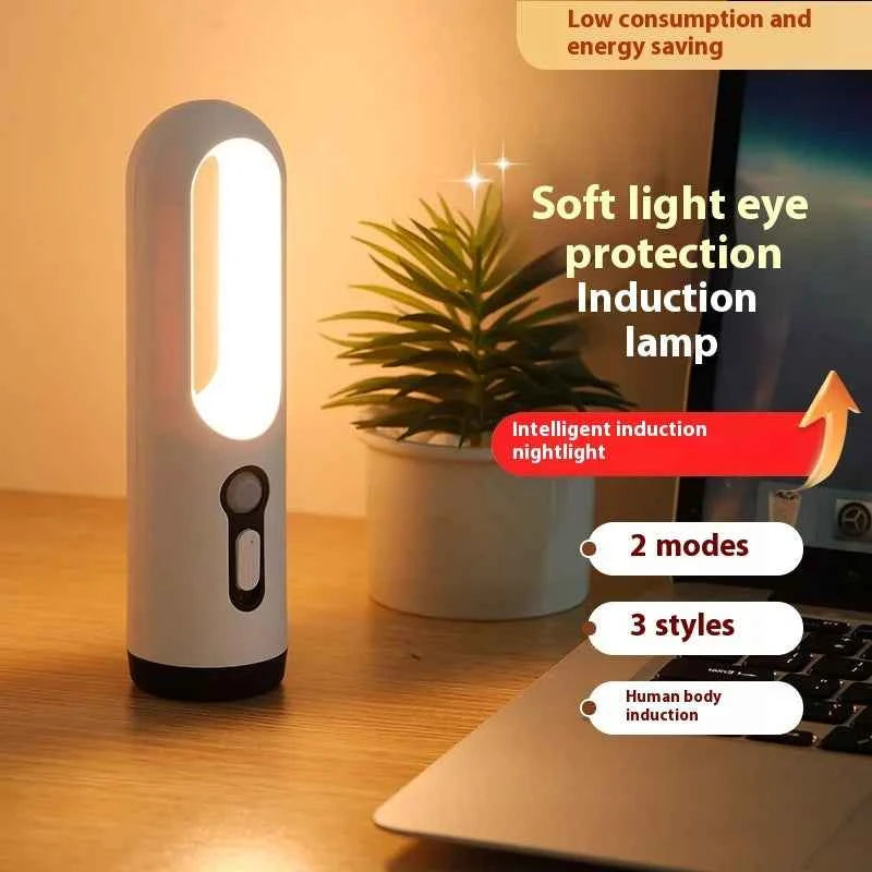 AiQUE LED Motion Sensor Night Light Portable 2 in 1 Flashlight Bedroom Bathroom Reading Camping Lighting Baby Feeding Eye Care