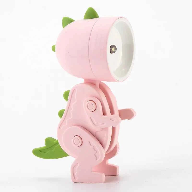 Bees Light - Mini Cute Cartoon Table Lamp Folding Dimmable Adjustable Angle AAA Battery Powered LED Night Light Eye Protection Lamp