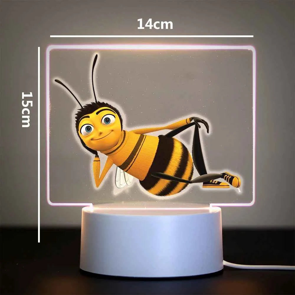 Bees Usb Atmosphere Table Lamp 16 Color Changing Rgb Ambient Lights For Bedroom Festival Home Bedside Gaming Room Decor