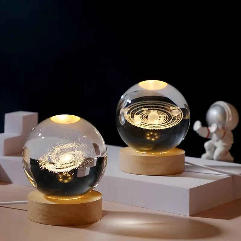 Bees Light - Gift Festival USB LED Night Light, Galaxy Crystal Ball Lamp, Home Decoration