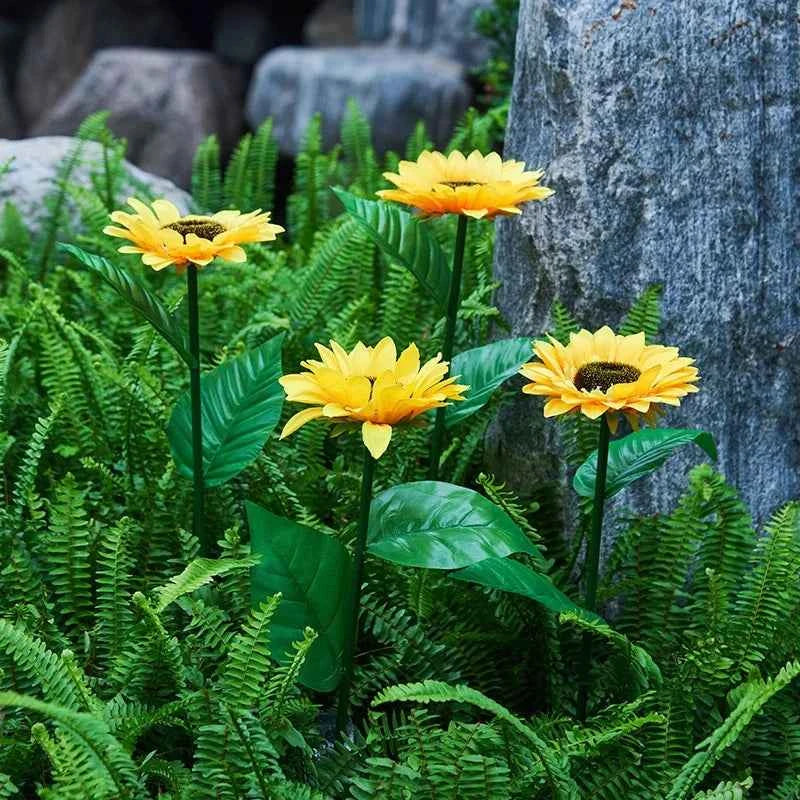 11111111 Bees Light - Solar Sunflower LED Light, Garden & Yard Decor