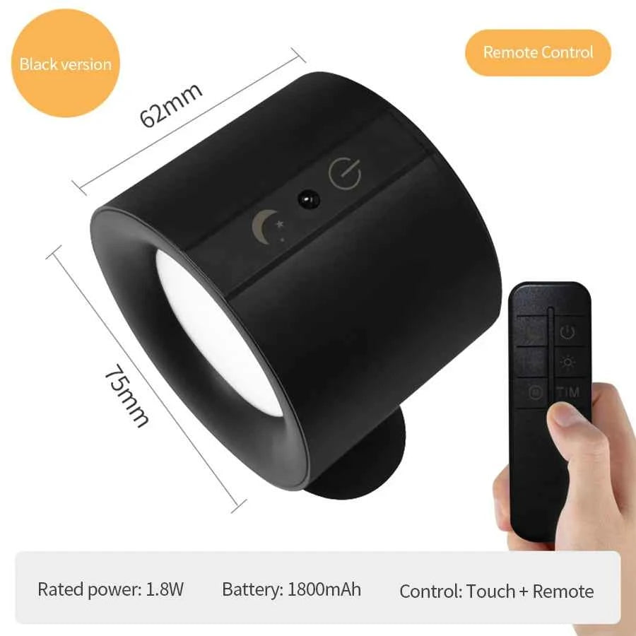 11111111111 Bees Light - LED Wall Sconces Light Touch Control Double Head Wall Lamp 360 Rotatable, Wall Lights, Wireless Night Lights, Bedroom