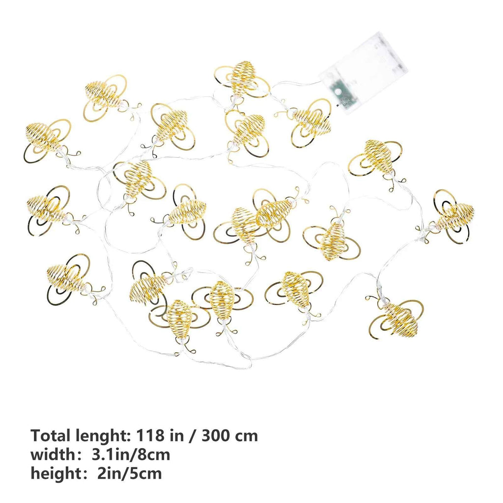 1Pcs Christmas LED Honey Bee String Lights Outdoor Garden Lamp Decorative Light String for Party Festival Decorative Light
