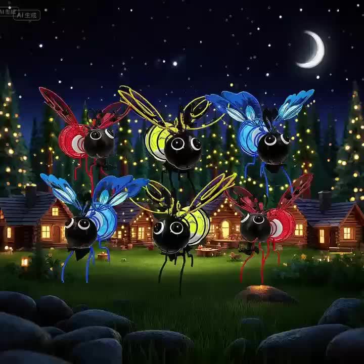 1pc Bees Light LED Decorative Hanging Atmosphere for Indoor Decoration in Living Room, Bedroom, and Study - Warm Lighting for Weddings, Parties, and Festive Celebrations